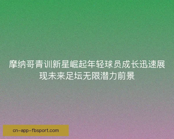 摩纳哥青训新星崛起年轻球员成长迅速展现未来足坛无限潜力前景